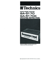 Technics - SA-5170-SA-5170K - Owners manual 
